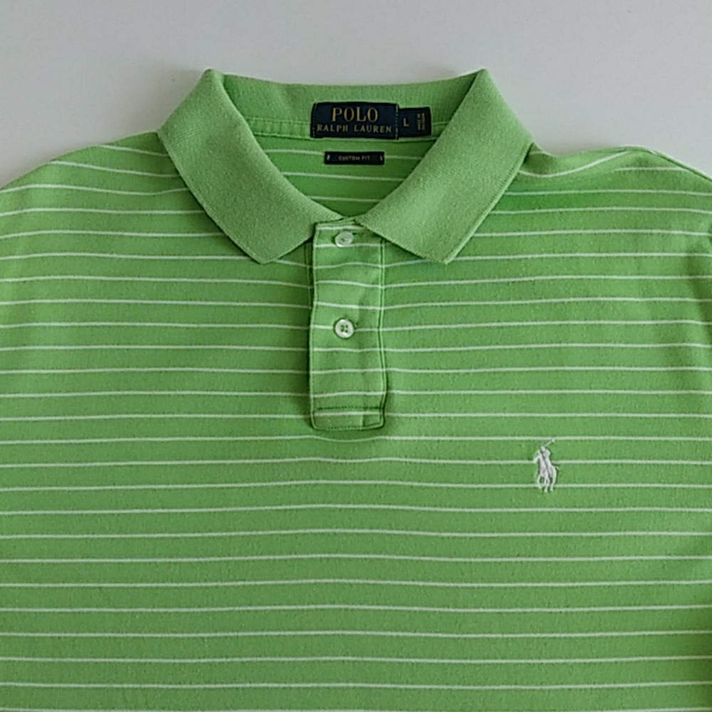 Ralph Lauren golf polo custom fit striped L